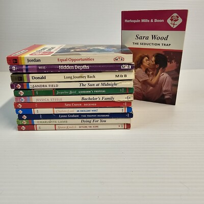 Harlequin Mills & Boon Novel x 12 Bundle Romance Sexy Bulk Love Lot Vintage