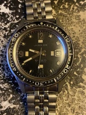 Vintage Jubilee Longines Diver 17 Jewels Stainless Steel Mechanical Men’s Watch 