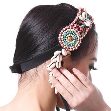 Lady Indian Feather Headband Hippie band Tribal Rope Headpiece