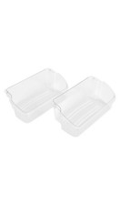 2 Pack Clear Refrigerator Door Bin Shelf 240324502 For Frigidaire Kenmore