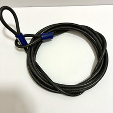 Brinks Black Security Cable Without Lock, Lock Not Included Locking Cable