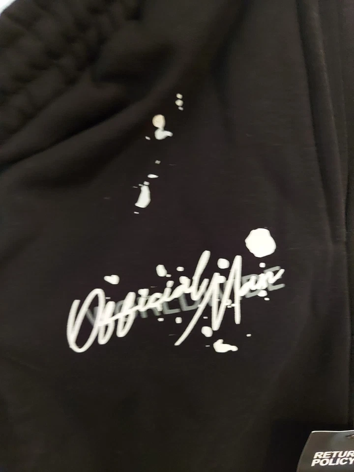 Pantalones deportivos XL negros con blancos para hombre Foto 2 de 4