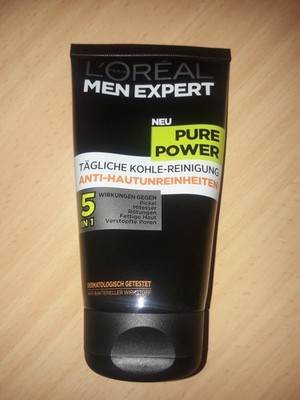 L'Oréal MEN EXPERT PURE POWER 150ml NEU Kohle Reinigung 5in1 Waschgel Loreal