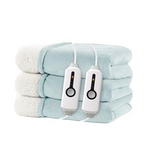 Electric Heated Blanket Queen Size 84"x90" - Dual-Sided with Microplush