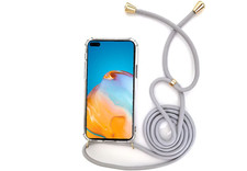 Custodia cellulare con cinturino catena cordino da appendere/custodia a tracolla per vari Huawei