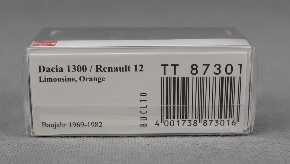 BUSCH 87301 TT 1:120 - Dacia 1300/Renault 12 Limousine, orange NEU 2025! - Bild 4 von 4