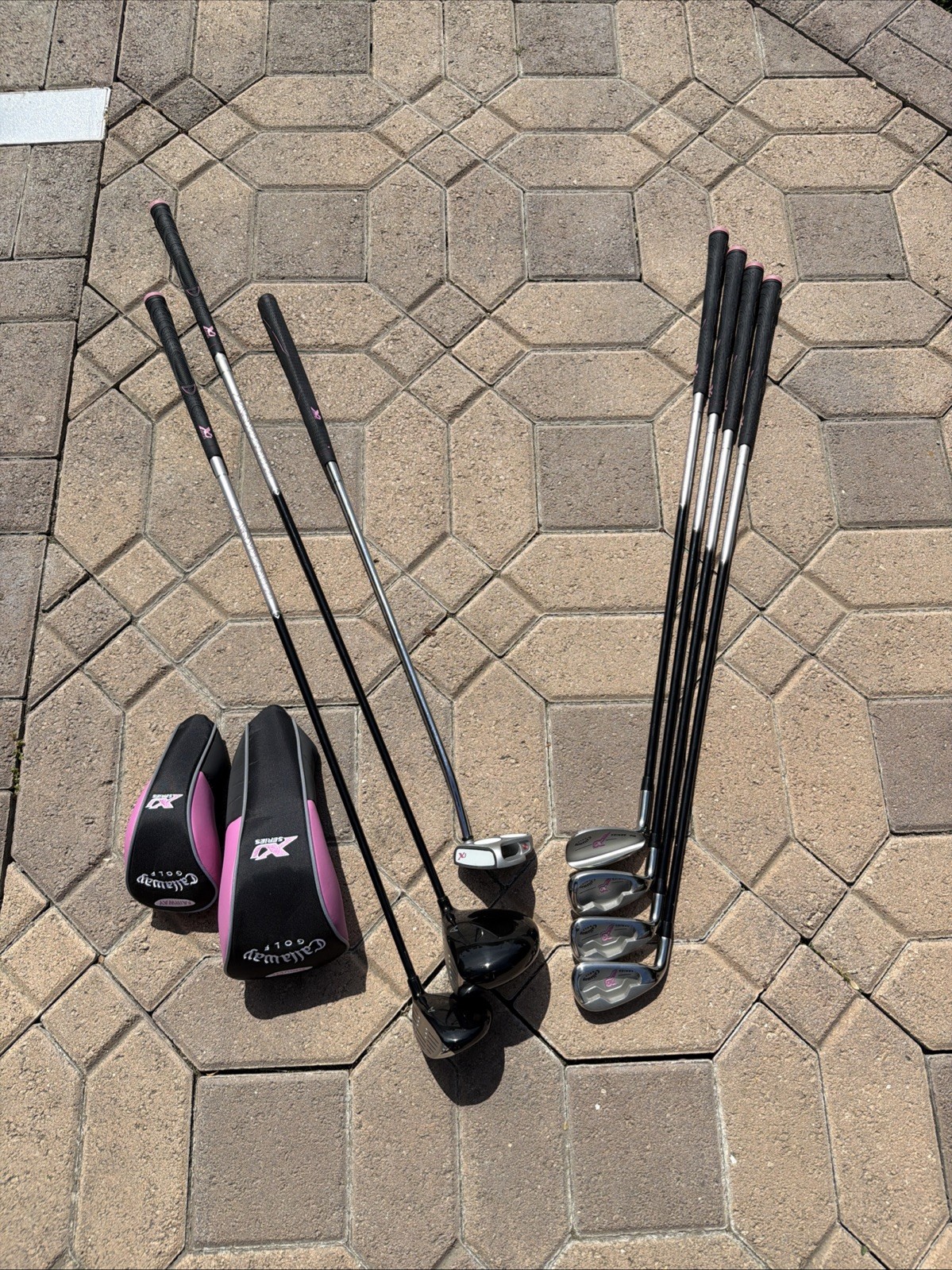MINT! Callaway XJ Series 7pc Golf Set Jr J-Reg Flex Head Cov