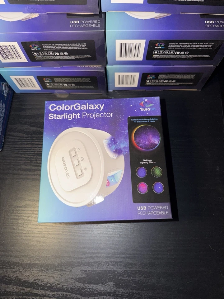 Nuevo AURA LED Color Galaxy Starlight Proyector Luz Nocturna Alimentado por USB Regalo para Niños Foto 4 de 4