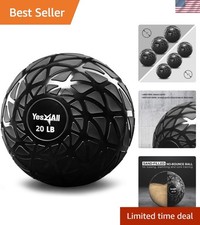 Weighted Slam Ball 20lbs - Durable PVC for Core Strength Full-Body Workouts