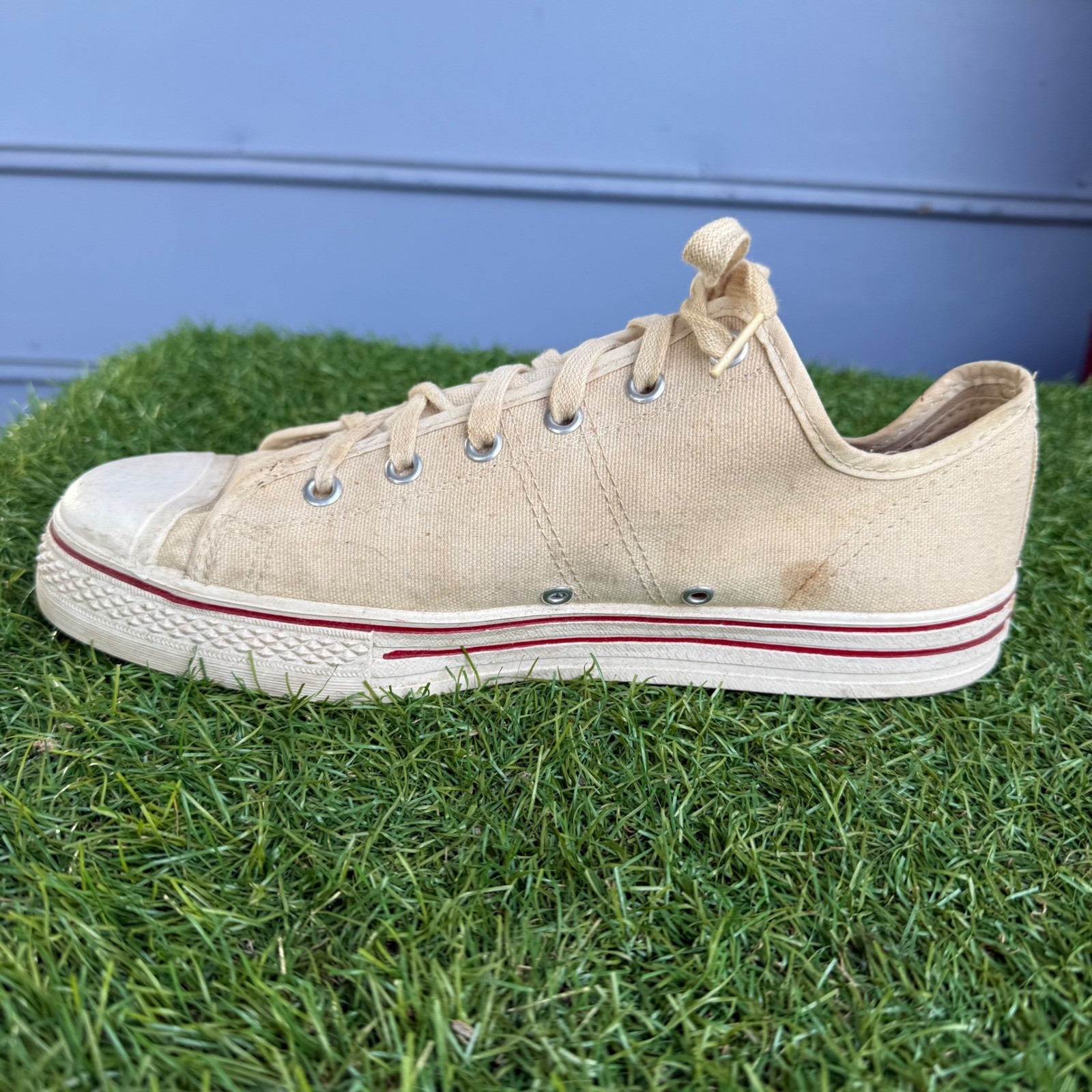 Vtg 60s 50s Converse Chuck Taylor All Star Blue Label Mens Size 8 Low Rare USA thumbnail 6