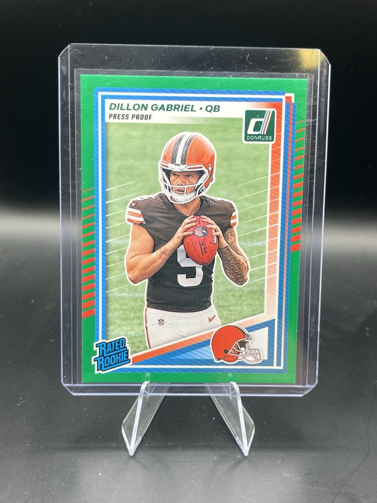 2025 Panini Donruss - Rated Rookie Dillon Gabriel #316 Press Proof Green (RC)