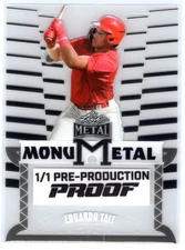 2024 Leaf Metal Baseball Proof #1/1 Eduardo Tait