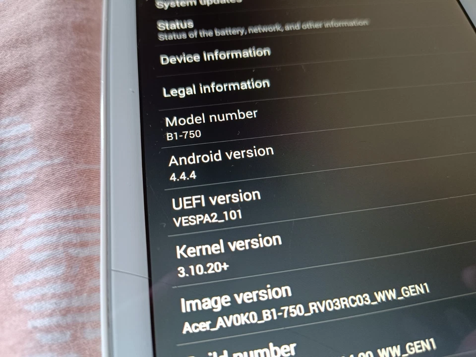 Acer Iconia One 7 B1-750 16GB tablet Wi-Fi  7in  White Working - Image 4 of 4