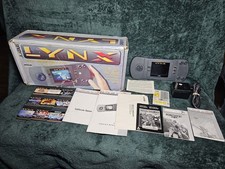 Atari Lynx System Original + 9 GAMES & MATCHING SERIAL NUMBERS BOX!  WORKING 