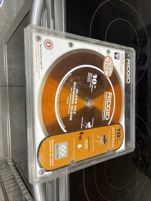 Ridgid 10'' Wet Cut Glass & Mosaic Tile Diamond Saw Blade GT10P - (A2)