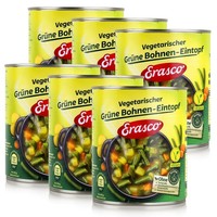 Erasco Vegetarischer GrüNe Bohnen-Eintopf 800G Fertigessen (6Er Pack)