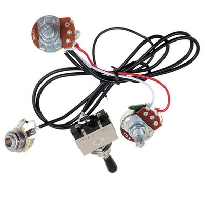 1 set Electric Guitar Wiring Harness Kit 3 Way Toggle Switch 1 Volume 1 Tone