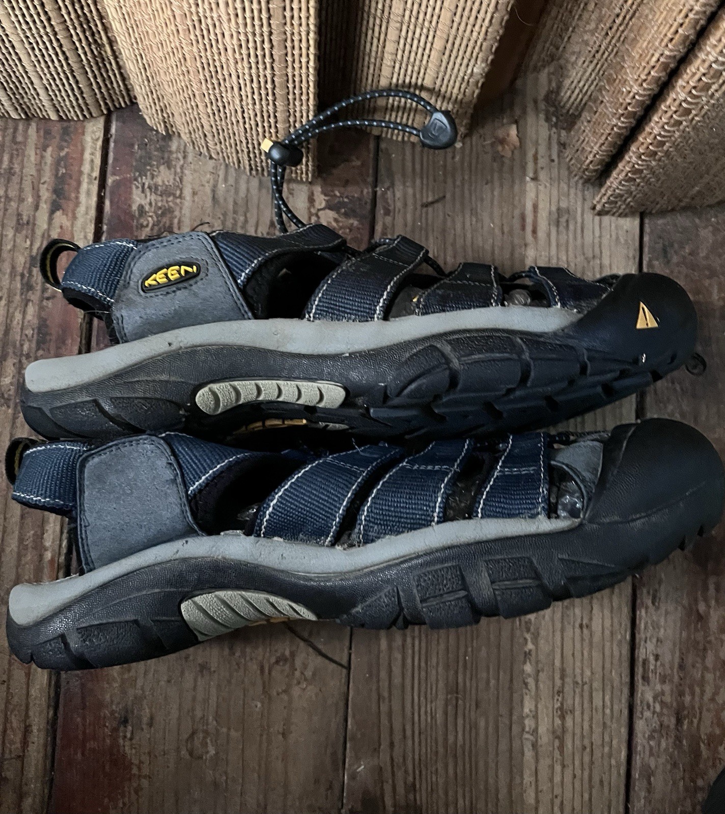 Sandali Keen uomo Newport H2 blu punta chiusa taglia 10