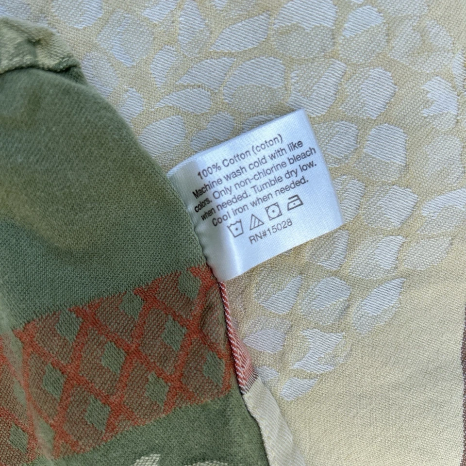 "Mantel Tommy Bahama Jacquard Tropical Piña Rectángulo Boho 73""x52""" Foto 3 de 4