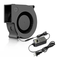 Wathai 75mm x 30mm Blower Fan Dual Ball with AC 110v - 240V Speed Control... 