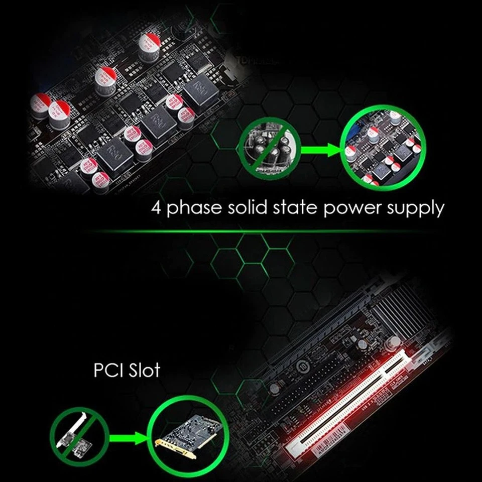 Motherboard MAXSUN Micro-ATX A78DVR AMD AM2 AM2+ AM3 DDR2 DDR3 PCI VGA RS232 - Image 3 of 4