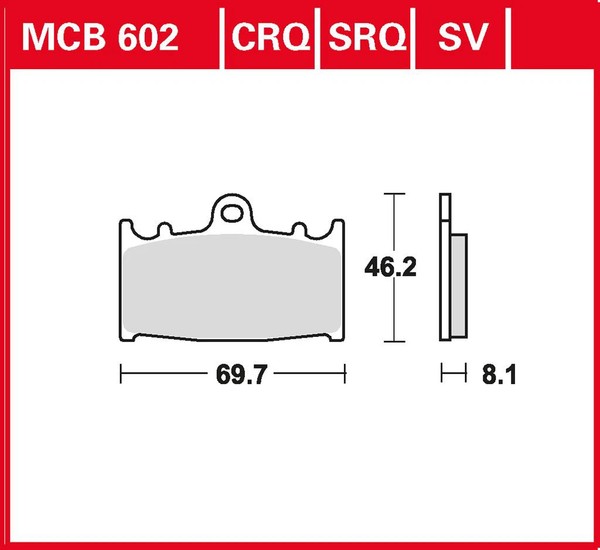 TRW Bremsbelag Sinter Racing ABE (FüR: Kawasaki ZXR 750 ZX750J 91-92 Vorne )-image