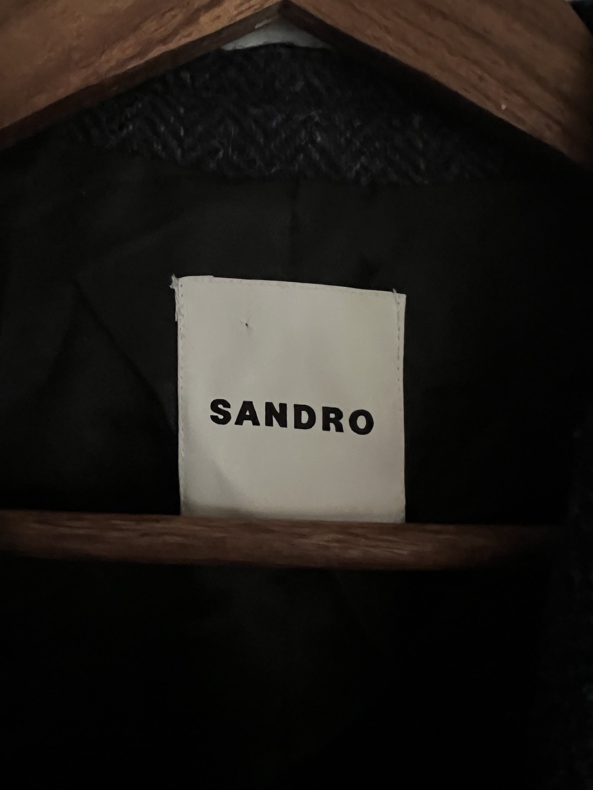 Sandro Designer Checked Tailored Jacket Size 40 1… - image 6