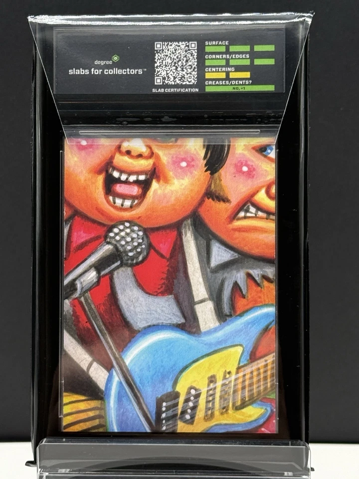 2025 Topps Garbage Pail Kids Green Day Electric Bill Black Shimmer 1/10 Graded - Image 2 of 2