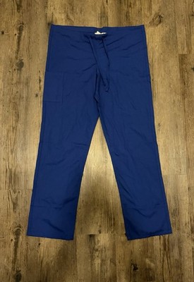 ScrubZone Medical Scrub Pants Cobalt Blue Size S 65% Polyester 35% Cotton