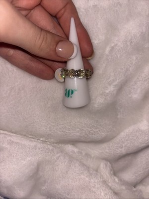 Silver Plating With Lemon Stone Bomb Party Ring Absolutely Your Size 7