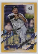 2021 NPB Nippon Professional Baseball Gold Rainbow Foil Hisanori Yasuda #33 0t02