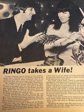 Ringo Starr, The Beatles, Maureen Starkey, Full Page Vintage Clipping