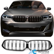 Kühlergrill Nieren Sport Grill Schwarz glanz Doppelsteg für BMW 6ER GT G32 2020-