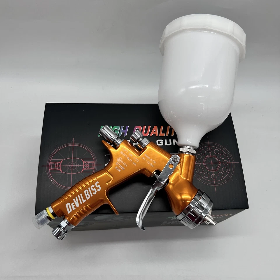 Gold Nozzle Tool Pistol Spray Gun Paint Cars LITE TE20/110 - Image 2 of 3