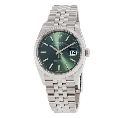 Rolex Datejust 36 Mint Green Dial Automatic Men's Jubilee Watch M126234-0051