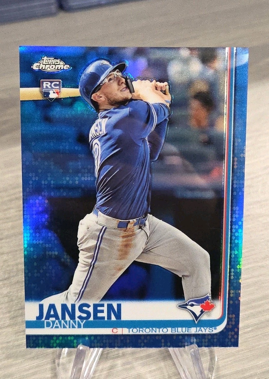 Danny Jansen 2019 Topps Chrome Blue Refractor /150 Rookie #35 Toronto Blue Jays
