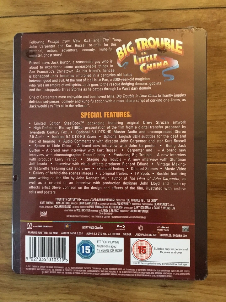Big Trouble In Little China - Limited Edition Factory Sealed Blu-ray Steelbook - Image 4 of 4