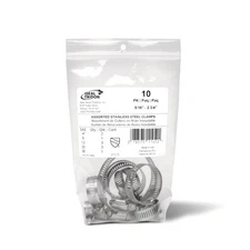 Ideal Tridon Contractor Assortment - 10-Piece, Stainless Steel Hose Clamps,