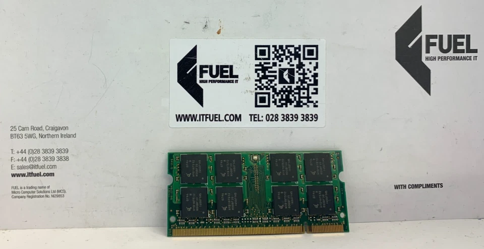 Infineon  1GB DDR2 SODIMM ram memory module 5300 -    HYS64T128021HDL-3S-B - Image 3 of 3