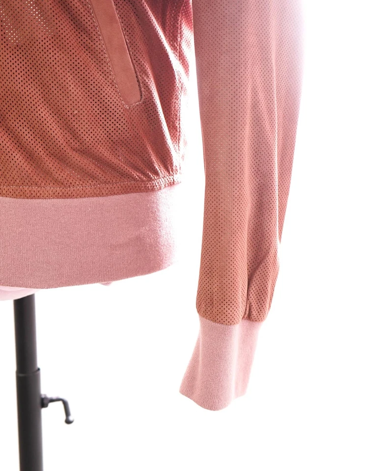 $2,495 ELEVENTY - SUEDE "Dusty Pink" Perforated Jacket Coat - 40R (M) - Image 4 of 4