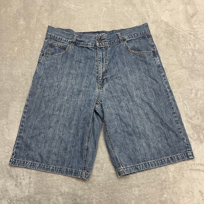 Vintage OTB One Tough Brand Skater Jean Shorts 38 Waist Baggy 1990s