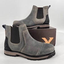 Territory Holloway Chelsea Boot Gray Size 8.5 Leather Pull-On Ankle Work