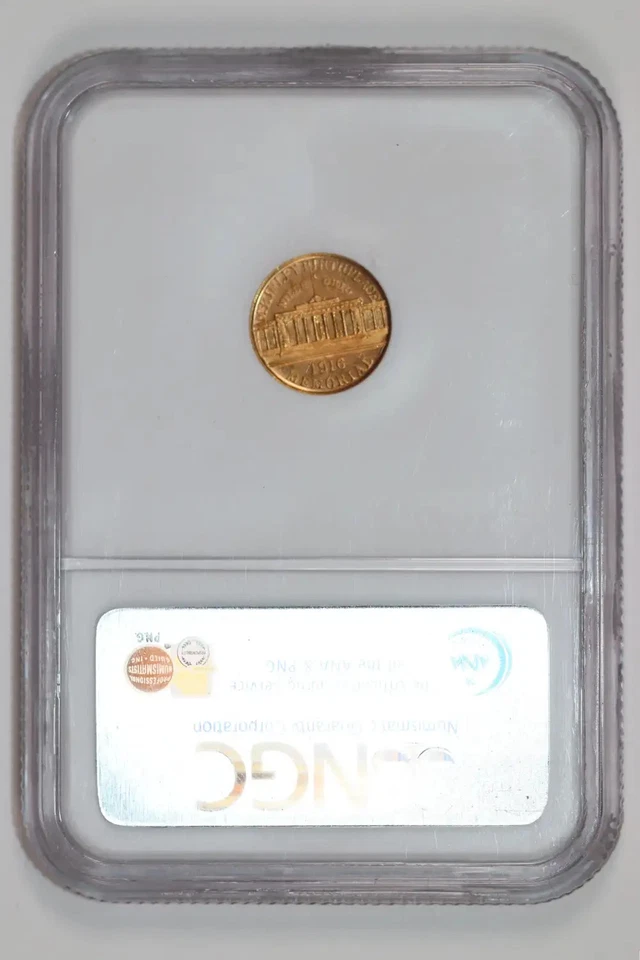 1916 MCKINLEY GOLD COMMEMORATIVE DOLLAR NGC MS63 - Image 2 of 2