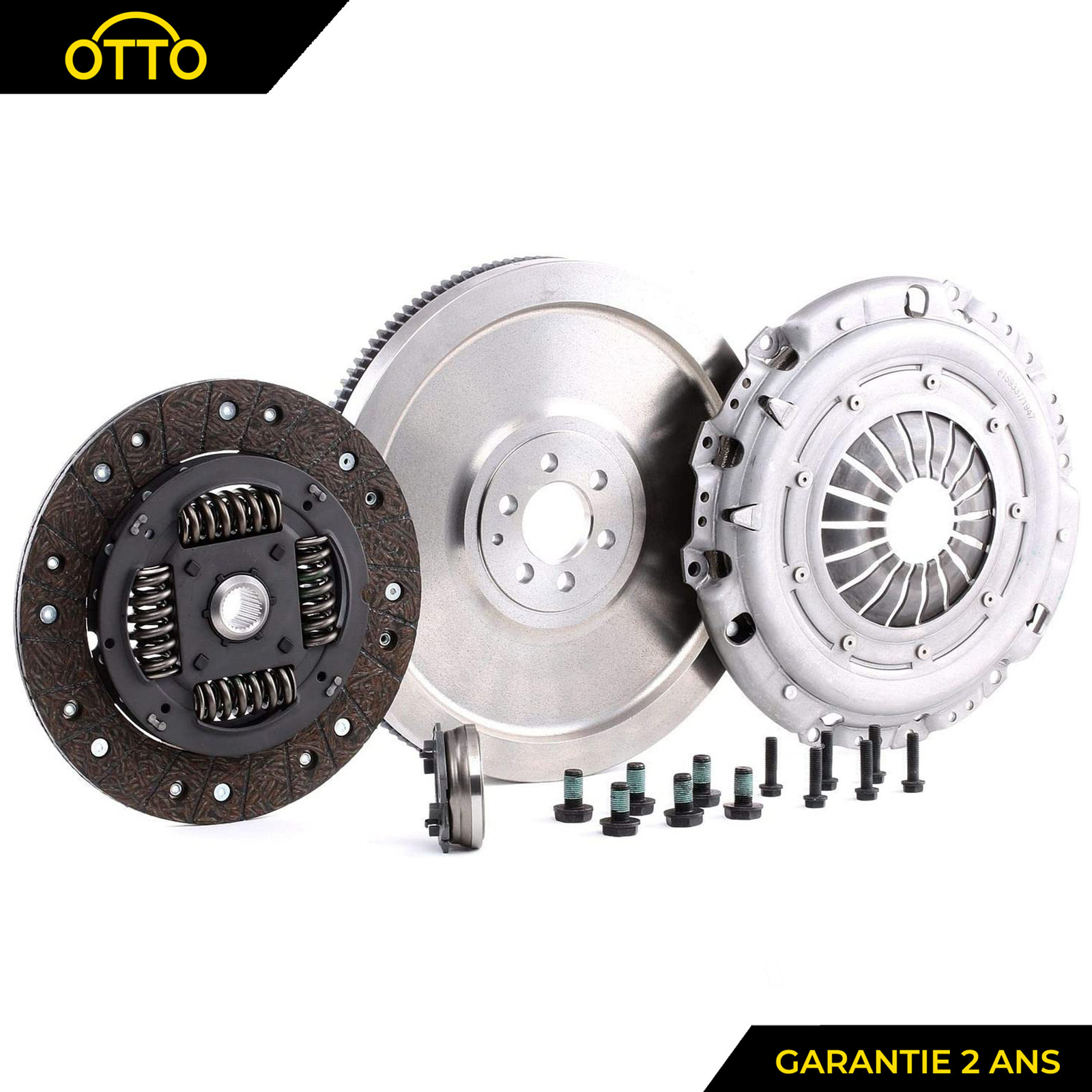 Kit 4 pièces volant moteur rigide pour Golf 1.9 TDI, pour résoudre les pannes de bimasse 835035