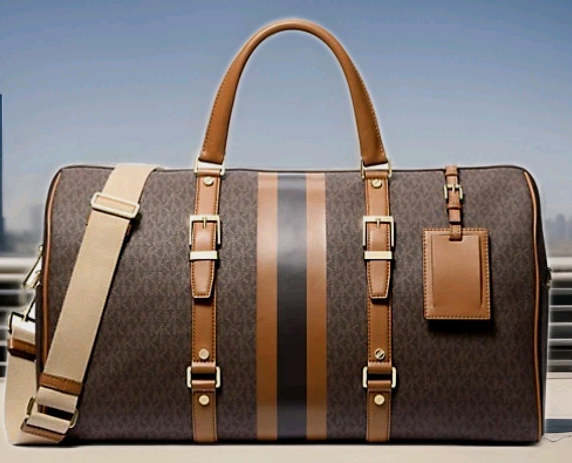 MICHAEL KORS BEDFORD WEEKENDER TRAVEL BROWN LOGO XL BAG*FACTORY PACKAGINGNWT