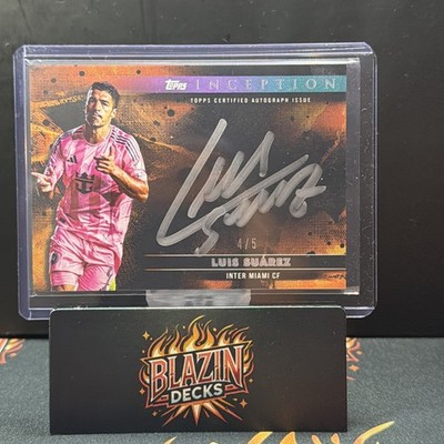 Mls Inception 2025 Topps Inception MLS #ISS-LS Silver Signings Luis Suarez Auto /5 | eBay