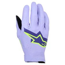 Alpinestars Supertech MX Gloves - Lavender Violet / Fluo Yellow
