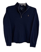 Polo Ralph Lauren 1/4 Zip Pullover Sweater Sz L 14-16 Youth