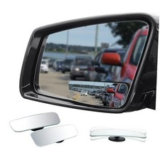 Rectangle Blind Spot Mirror, HD Glass Frameless Convex Frameless Rectangle