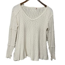 Trouble At The Mill Top Boho Loungewear Shirt Asymmetrical Hem Women?s Sz M